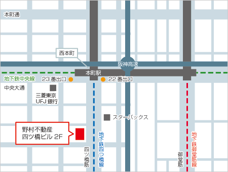 大阪本店マップ